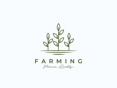 modern farming agriculture logo design