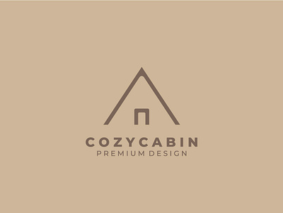 simple modern cabin logo vector design brand identity branding cabin cottage cozy logo design graphic design house illustration line art logo logo design logo designer modern simple vector