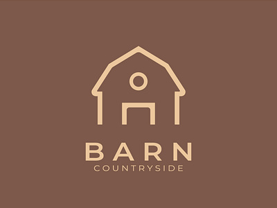 simple modern barn logo vector design