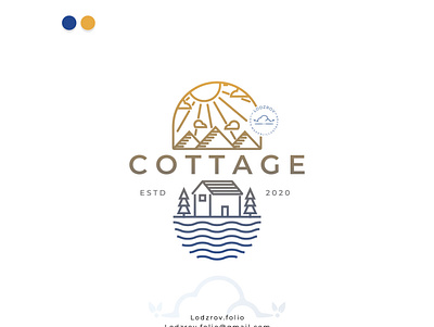 cottage cabin line art logo vector brand identity branding cabin cottage design graphic design holiday homestead icon illustration line art logo logo logo design logos minimalist modern logo monoline logo outtline logo vector villa