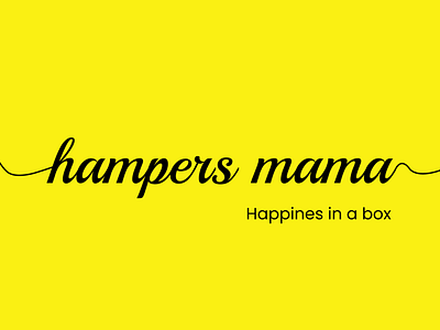Hampers Mama graphic design hampers logo mama