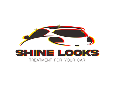 Shine Looks branding car treatment graphic design logo