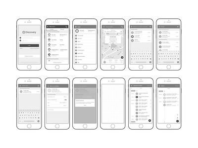 Discovery Limited Smart Plan Wireframes app design interface medical aim mobile product ui ux wireframes
