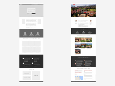 From concept to execution LJM Builders Website design interface ui ux website wireframe