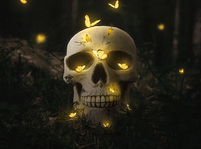 Skull of Wisdom composite design digitalart illustration manipulation visual art