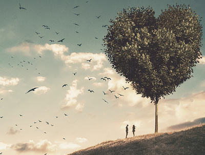 Under tree of love! composite digitalart manipulation photoshop visual art