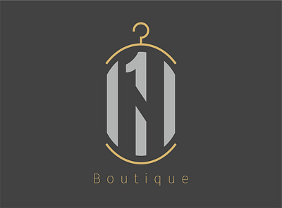 N1 Boutique Logo boutique boutique logo branding design illustration logo typography vector