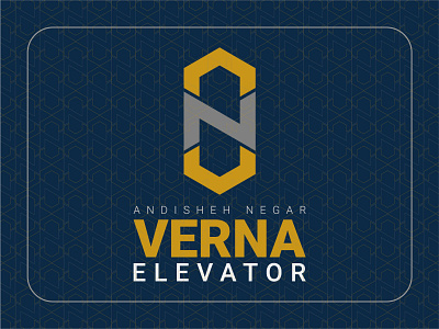 Andisheh Negar VERNA Elevator branding design elevator graphic design illustration logo v vector verna