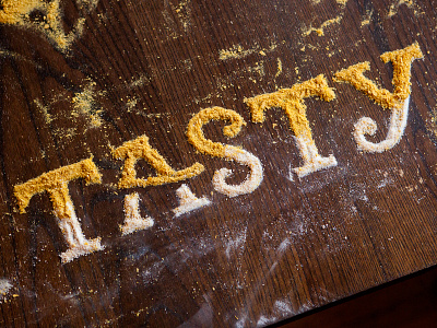 Tasty lettering cooking cuisine culinary food lettering food type hand lettering hand type nutrition salty type typography vegetarian