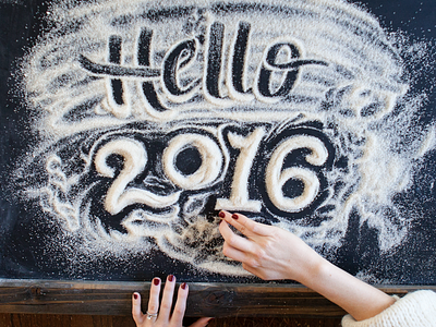 Ringin' in the new year 2016 by hand content food lettering food type hand lettering new year portland resolution sugar sweets typography