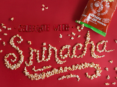 POP! Gourmet Foods x Sriracha lettering