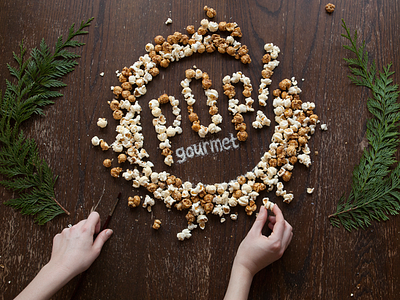 POP! Gourmet Foods logo culinary food food art food lettering foodtype hand lettering lettering northwest portland snacks type typography