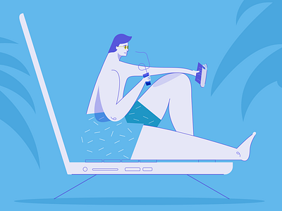 Rest as a tool for success colorful editorial editorial illustration inc magazine portland publication success summer thrive travel