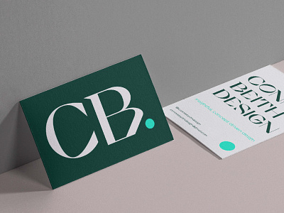 Connie Beith Design business card. branding graphic design logo typography vector