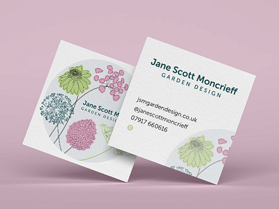 Business cards for Garden Designer. branding design graphic design illustration logo