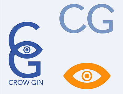 Crow Gin logo variations branding design graphic design identity design logo typography vector