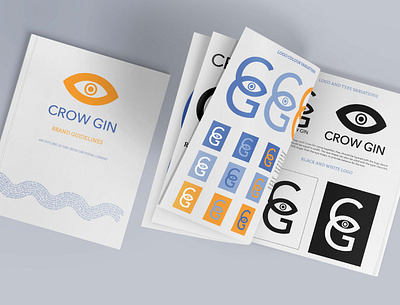 Crow Gin - brand guidelines brand guidelines branding editorial graphic design logo magazine print design typography