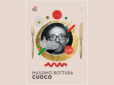 Massimo Bottura | Illustration | Poster branding collage design graphic design illustration mixedmedia poster vector
