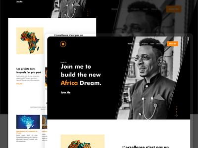 Landing page of Claude Fitz, CEO of xenone banner design header landing page ui ux website