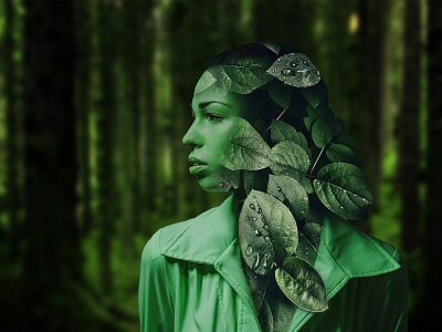 Nature Lover adobe photoshop double exposure girl nature go green green green girl nature nature lover photoshop