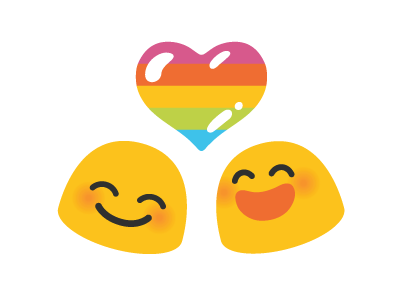 android andproud stickers android emoji google pride sticker