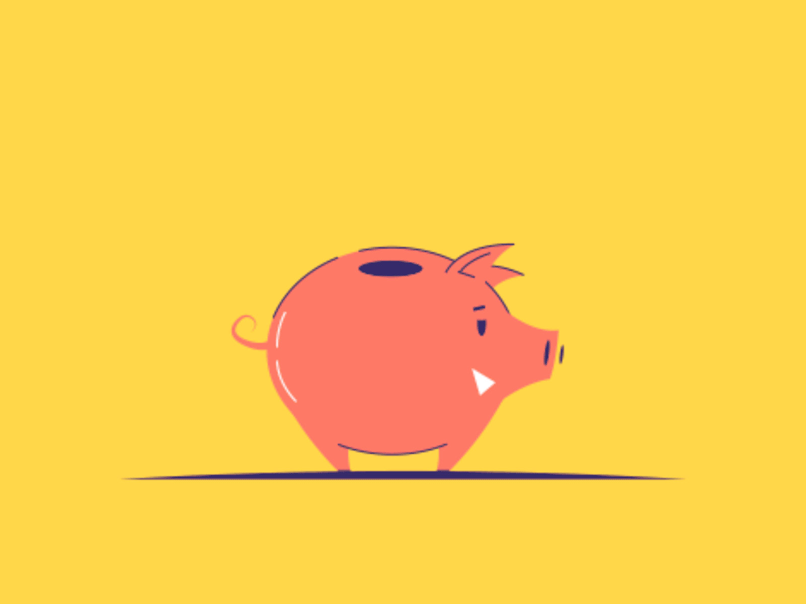 Piggy bank animation for https://phonexa.com/ money money animation money pig money pig animation pig animation piggy bank