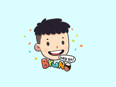 #Brunoheyyo sticker cute emoticon emotion illustration personal sticker sticker