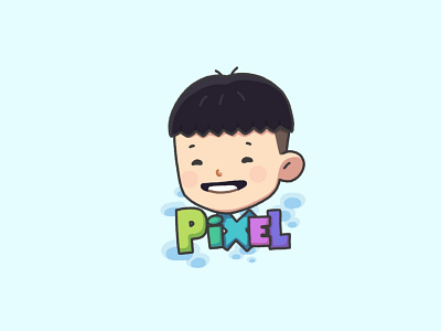 #Pixel Sticker cute emoticon emotion illustration sticker