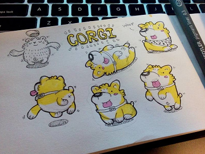 Corgi part 1 corgi cute dog emoticon emotion promarker puppy