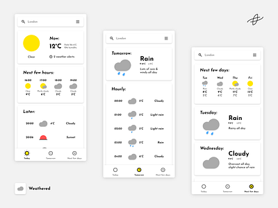 Weathered - a simple weather app. app