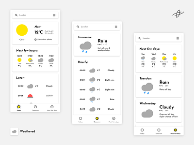 Weathered - a simple weather app.