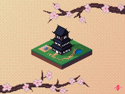 Peaceful temple [pixelart]