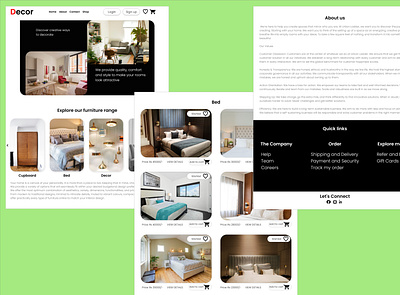 Furniture Website adobe xd black white blackandwhite branding design furniture furniture design furniture store minimal ui web website