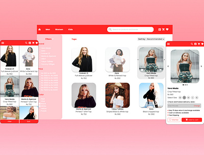 Shopping Website and App app branding clothes clothing design ecommerce ecommerce design figma minimal responsive responsive design shopping shopping app shopping bag shopping cart ui web