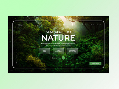 Photography landing page