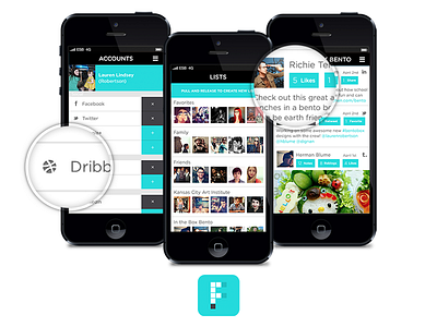 FLTR App Sneak Peak app clean flat iphone mobile networking personal project social