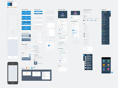 Salesforce1 Mobile Sketch Wireframe Kit kit mobile salesforce sketch styleguide system ui