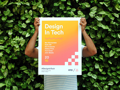 John Maeda's Design in Tech Report 2016 Poster airbnb branding event john maeda poster