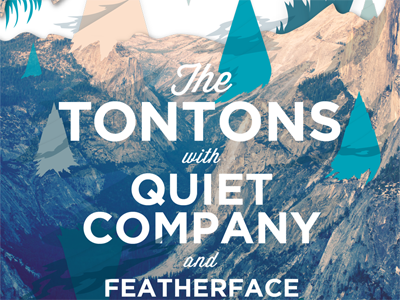 The Tontons & Quiet Company Concert Poster