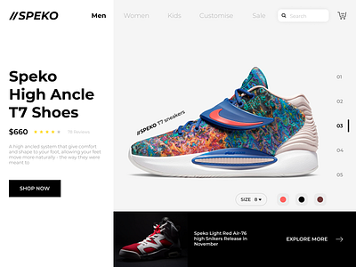 Shoe Shopping Website Designs