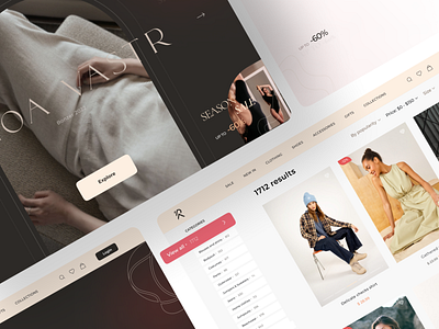 Rinoa Vastr - Website Design cloth website design fashion website modern cloth marketplace modern website ui design ux design