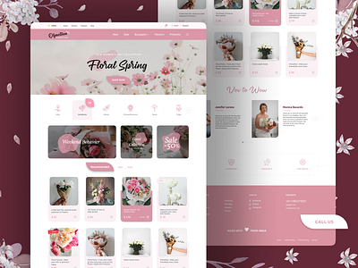 Olfaction - Flowers & Bouquet Website Designs bukket website flower website gloral web design modern website website design