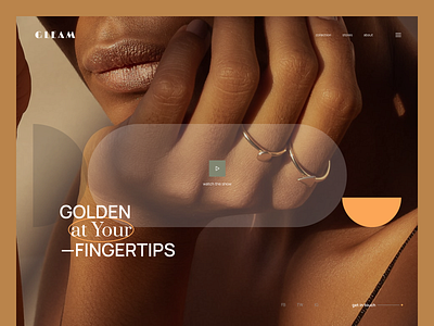 GLEAM. The Jewellery Store android app design branding design illustration jewellery jewellery website jewellerystore logo ring ui ui design ui designs ux design ux designs website