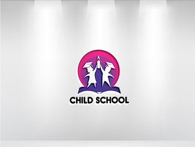 Child School Logo 3d branding business logo design flat graphic design illustration illustrator logo minimalist logo modern logo unique logo vector
