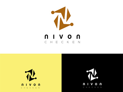 NIVON CHICKEN HOUSE LOGO branding business logo design flat illustration illustrator logo ui ux vector