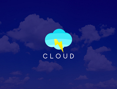Cloud Logo Design Presentation branding business logo design flat illustration illustrator logo ui ux vector