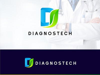 Diagnostech Logo Design branding business logo design flat illustration illustrator logo ui ux vector