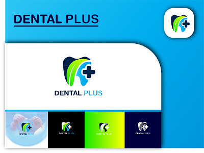 Dental Plus Logo Design & Branding 3d branding business logo design flat graphic design illustration illustrator logo motion graphics ui ux vector