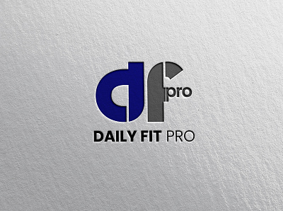 DF Daily Fit Pro Logo Design branding business logo design flat illustration illustrator logo ui ux vector