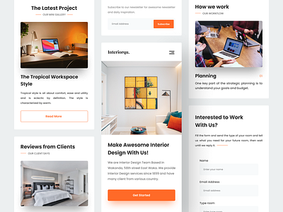 Interiorqu - Mobile Responsive Landing Page